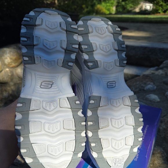 Skechers D'Lites White Sneakers - Picture 8 of 9